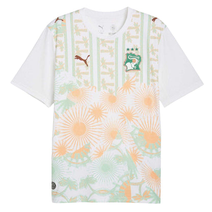 White - Front - Puma Mens World Cup 2026 Ivory Coast FC Away Jersey