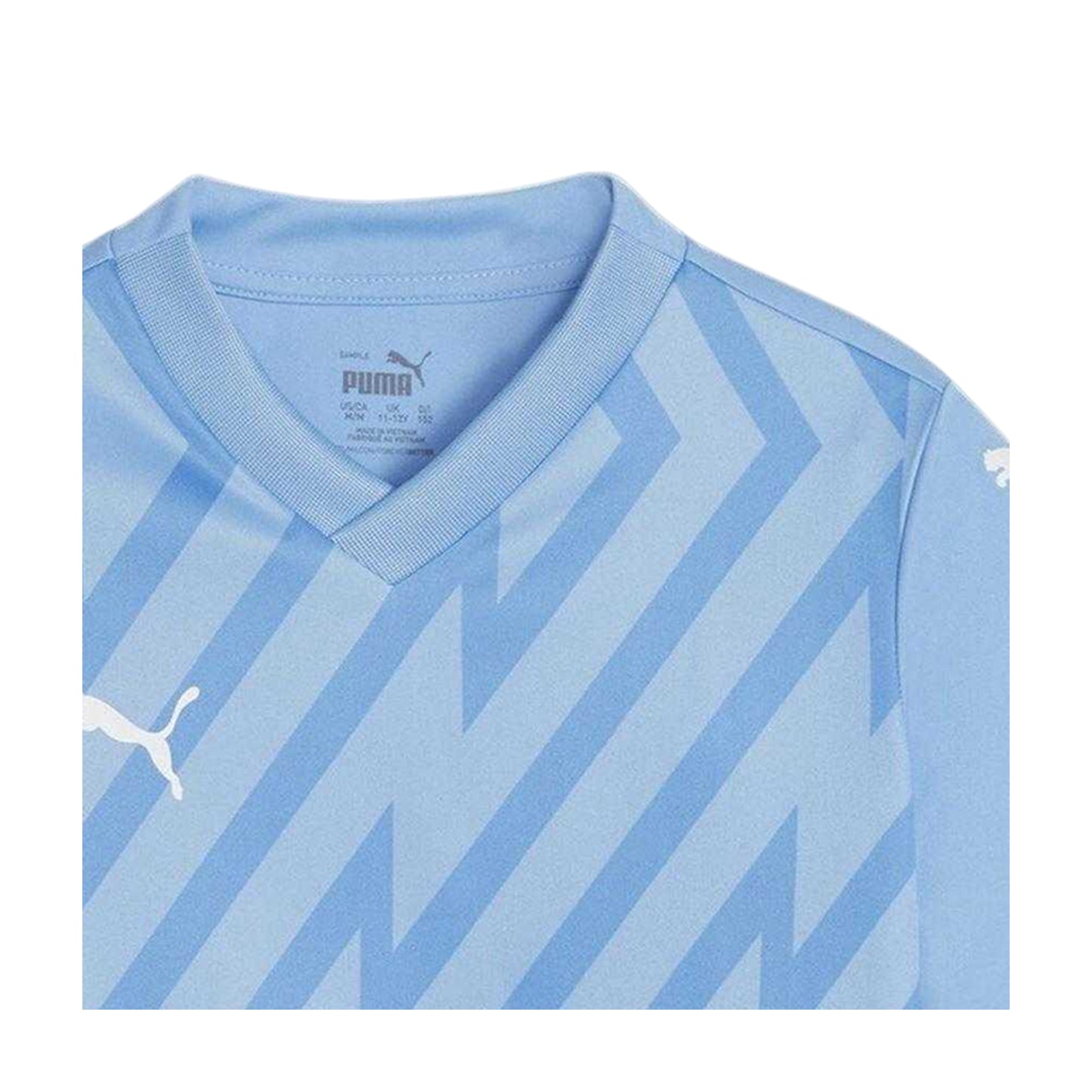 Blue-White - Side - Puma Childrens-Kids Teamglory T-Shirt