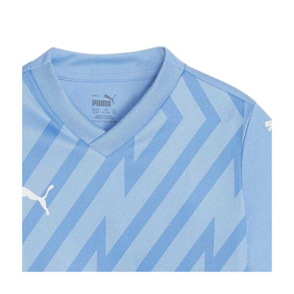Blue-White - Side - Puma Childrens-Kids Teamglory T-Shirt