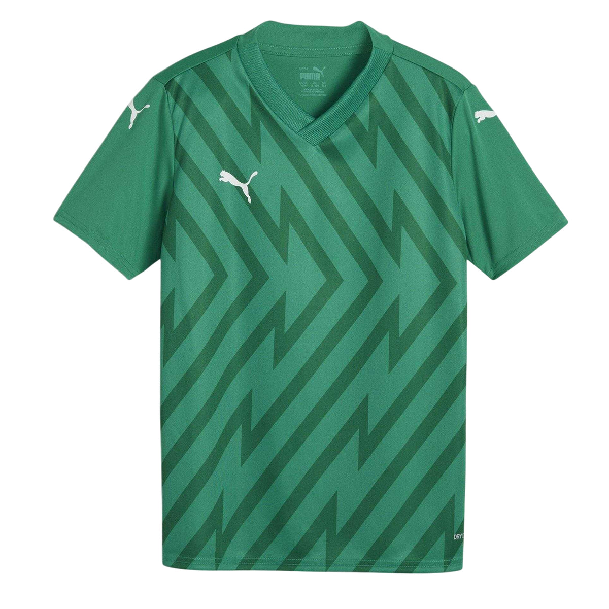 Green-White - Front - Puma Childrens-Kids Teamglory T-Shirt