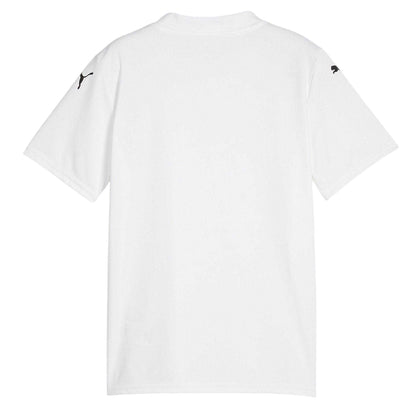 White-Black-Feather Grey - Back - Puma Childrens-Kids Teamglory T-Shirt
