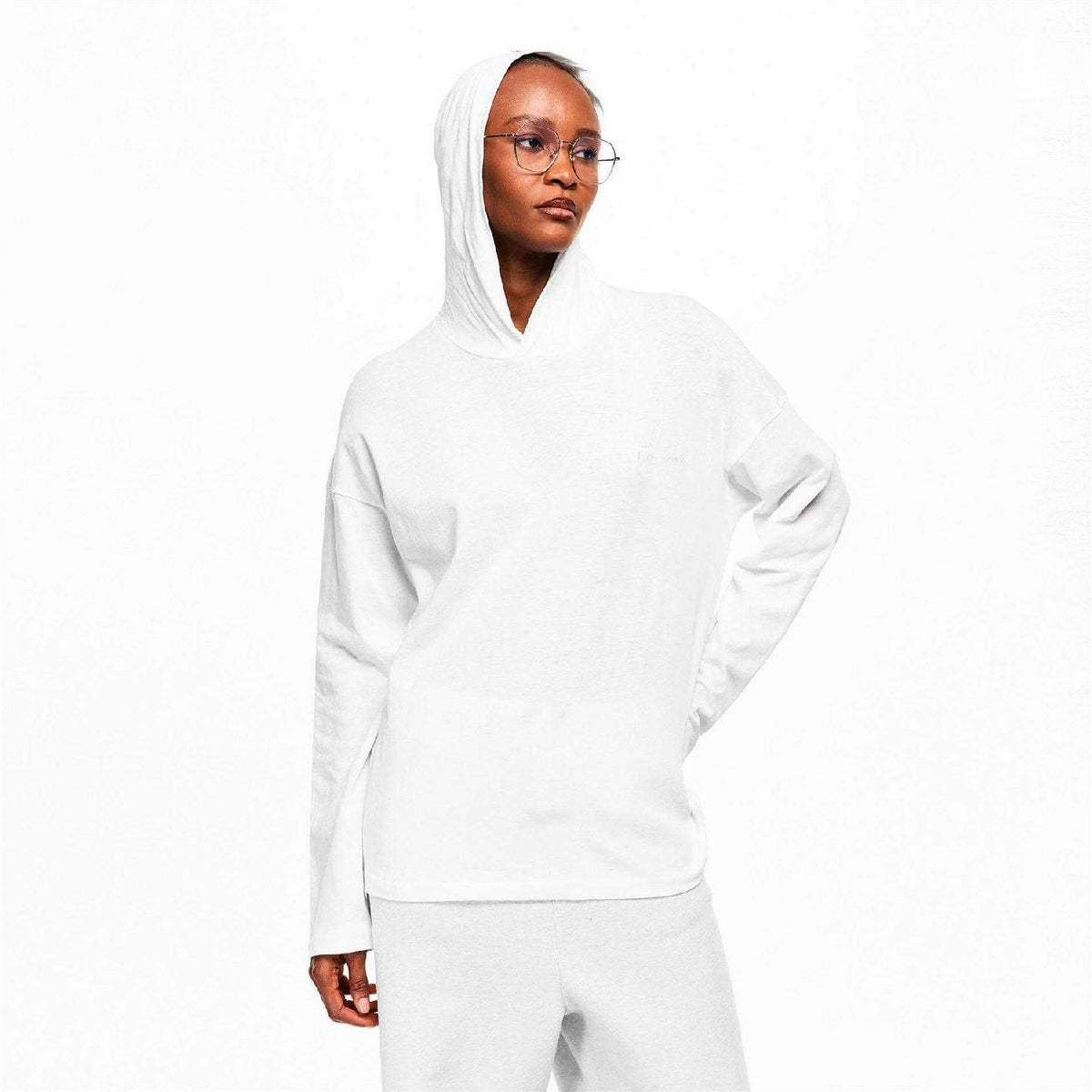Ivory - Lifestyle - Fear Of God Essentials Womens-Ladies Oversized Pullover Hoodie