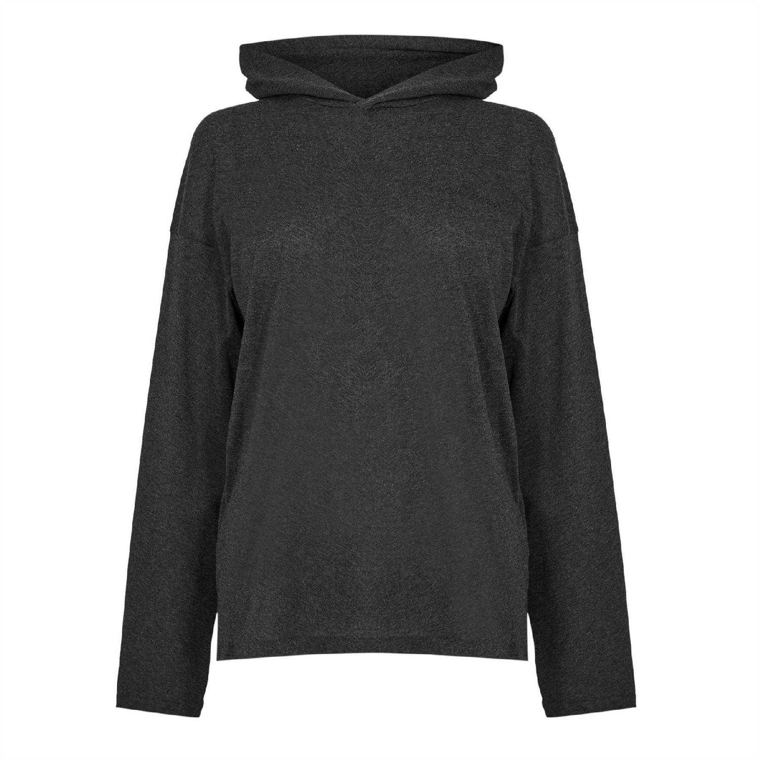 Vintage Black - Front - Fear Of God Essentials Womens-Ladies Oversized Pullover Hoodie