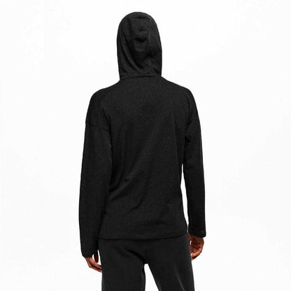 Vintage Black - Side - Fear Of God Essentials Womens-Ladies Oversized Pullover Hoodie