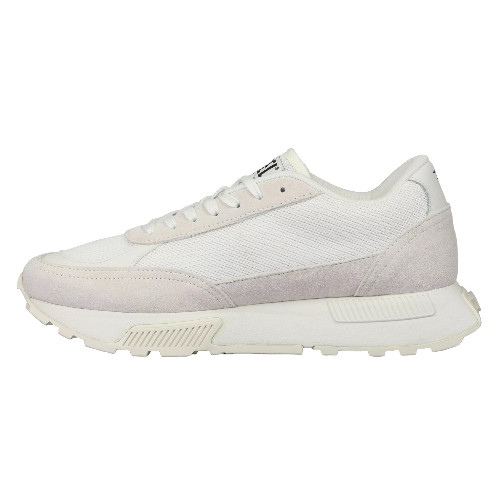 Dirty White - Side - Diesel Mens S-Tyche D Suede Trainers