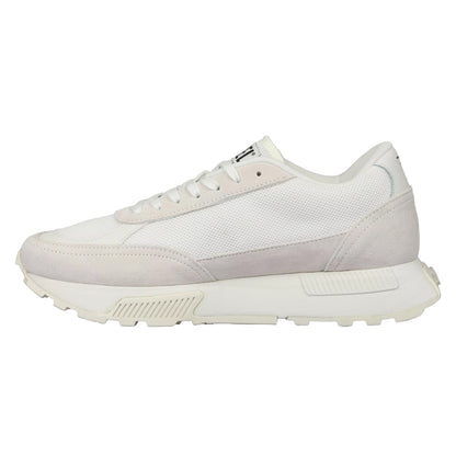 Dirty White - Side - Diesel Mens S-Tyche D Suede Trainers