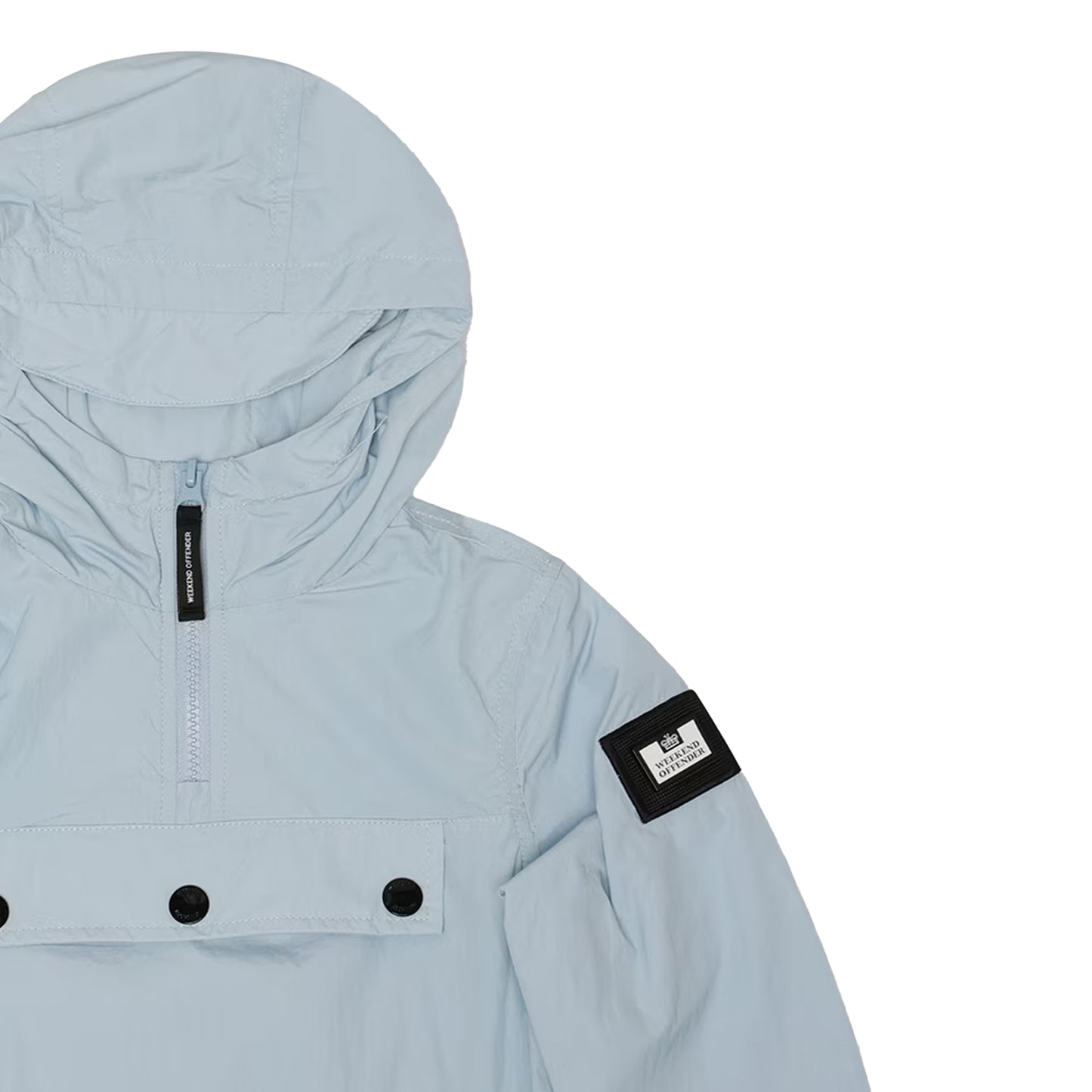 Cloud - Side - Weekend Offender Boys Hooded Quarter Zip Puffer Jacket