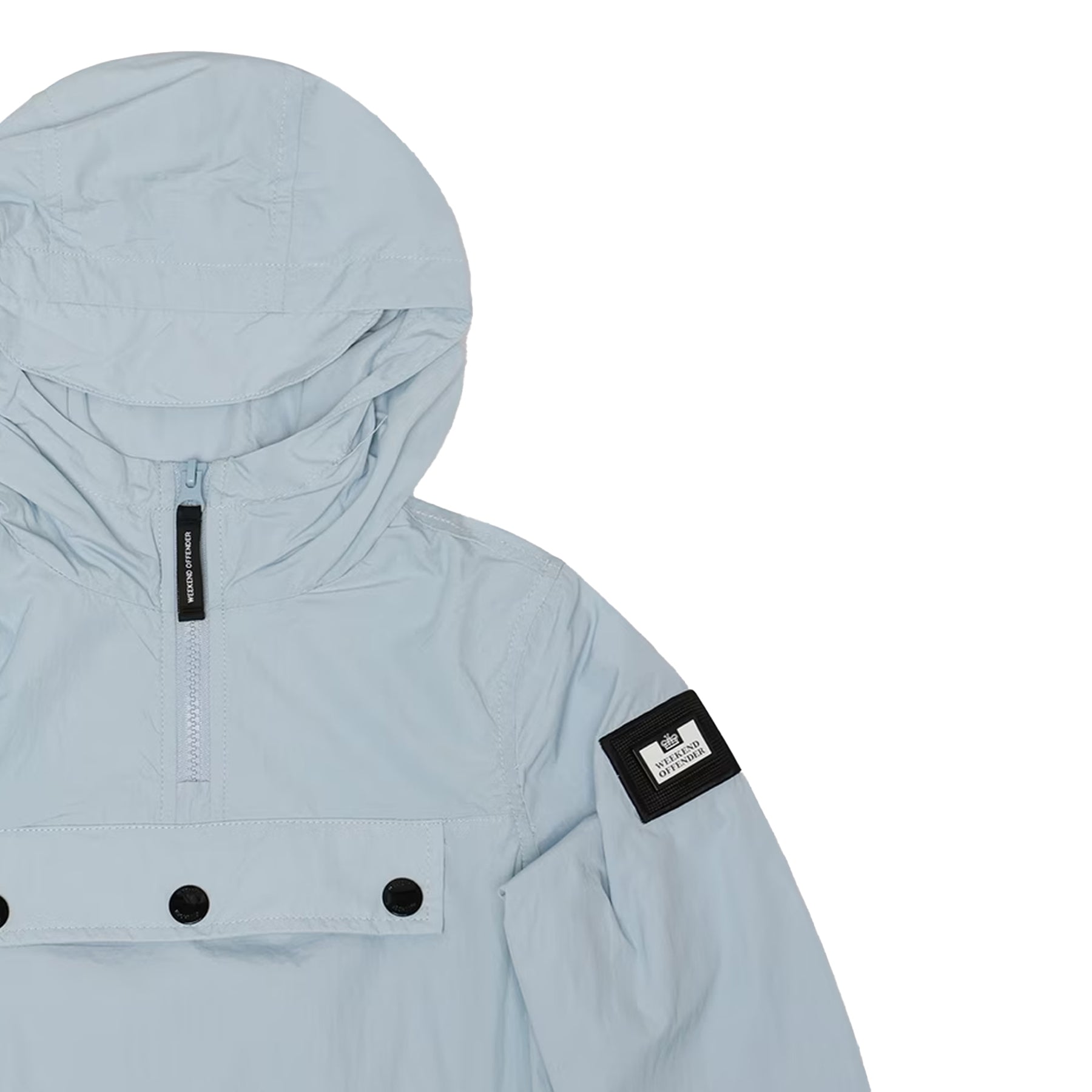 Cloud - Side - Weekend Offender Boys Hooded Quarter Zip Puffer Jacket