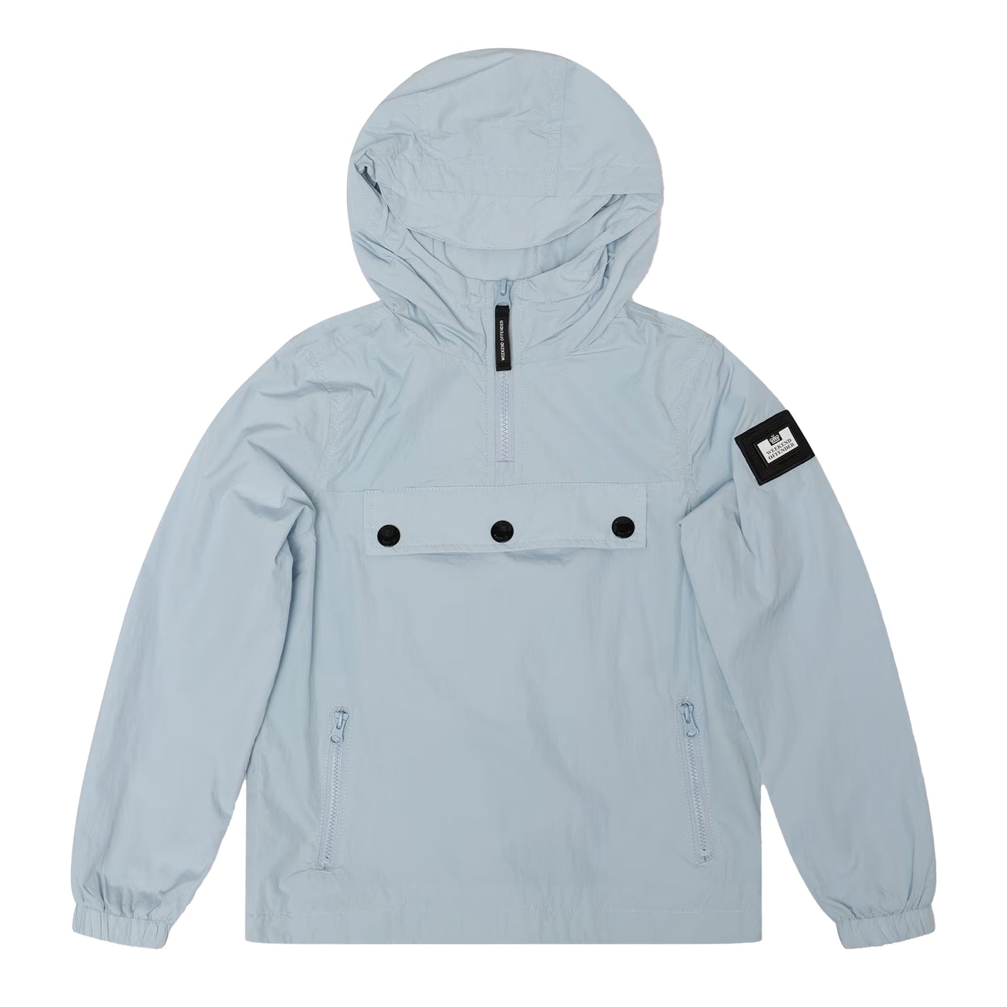 Cloud - Front - Weekend Offender Boys Hooded Quarter Zip Puffer Jacket