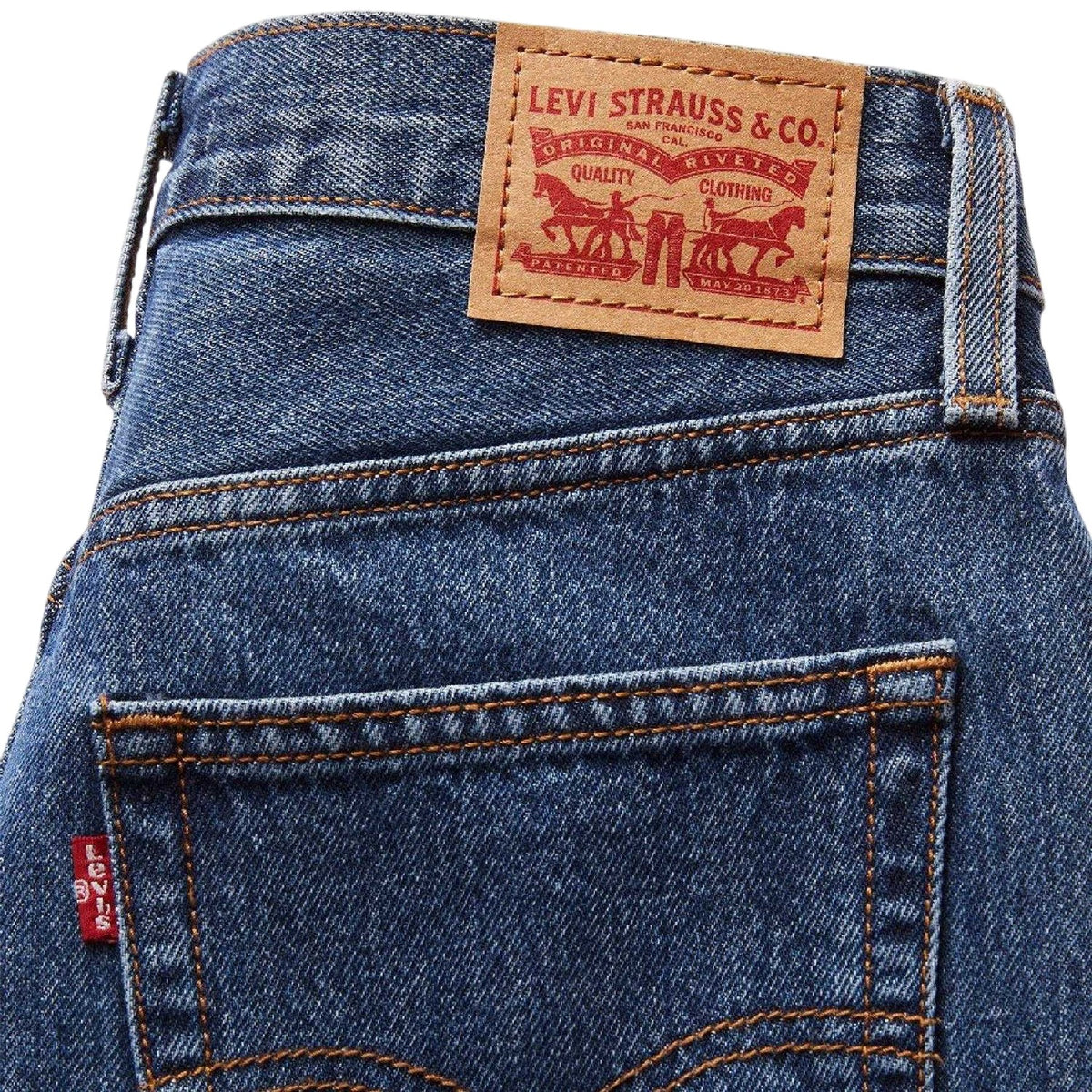 Mastermind - Side - Levis Womens-Ladies 5 Pockets Baggy Jeans