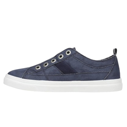 Navy - Back - Blowfish Malibu Womens-Ladies Hangout Flat Trainers