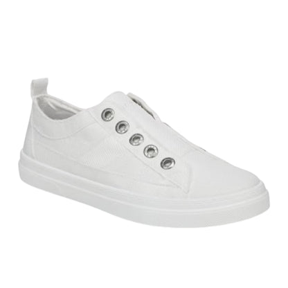 White - Side - Blowfish Malibu Womens-Ladies Hangout Flat Trainers