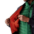 Navy - Side - Lacoste Mens Logo Full Zip Bomber Jacket