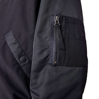 Navy - Lifestyle - Lacoste Mens Logo Full Zip Bomber Jacket