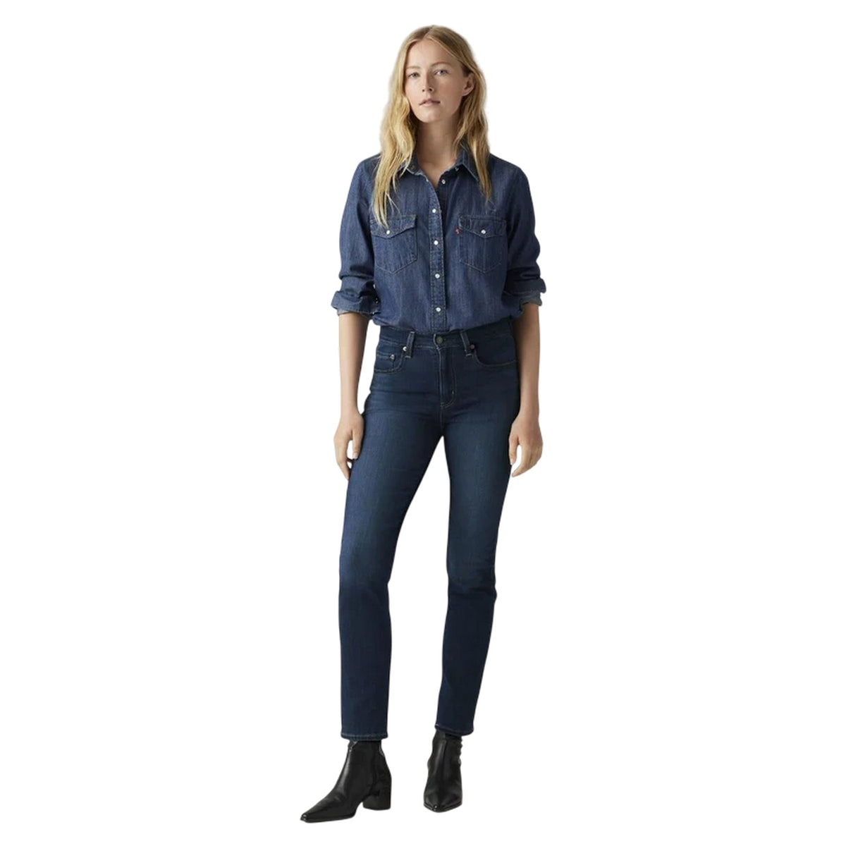 Blue Swell - Lifestyle - Levis Womens-Ladies 724 High Rise Straight Leg Jeans