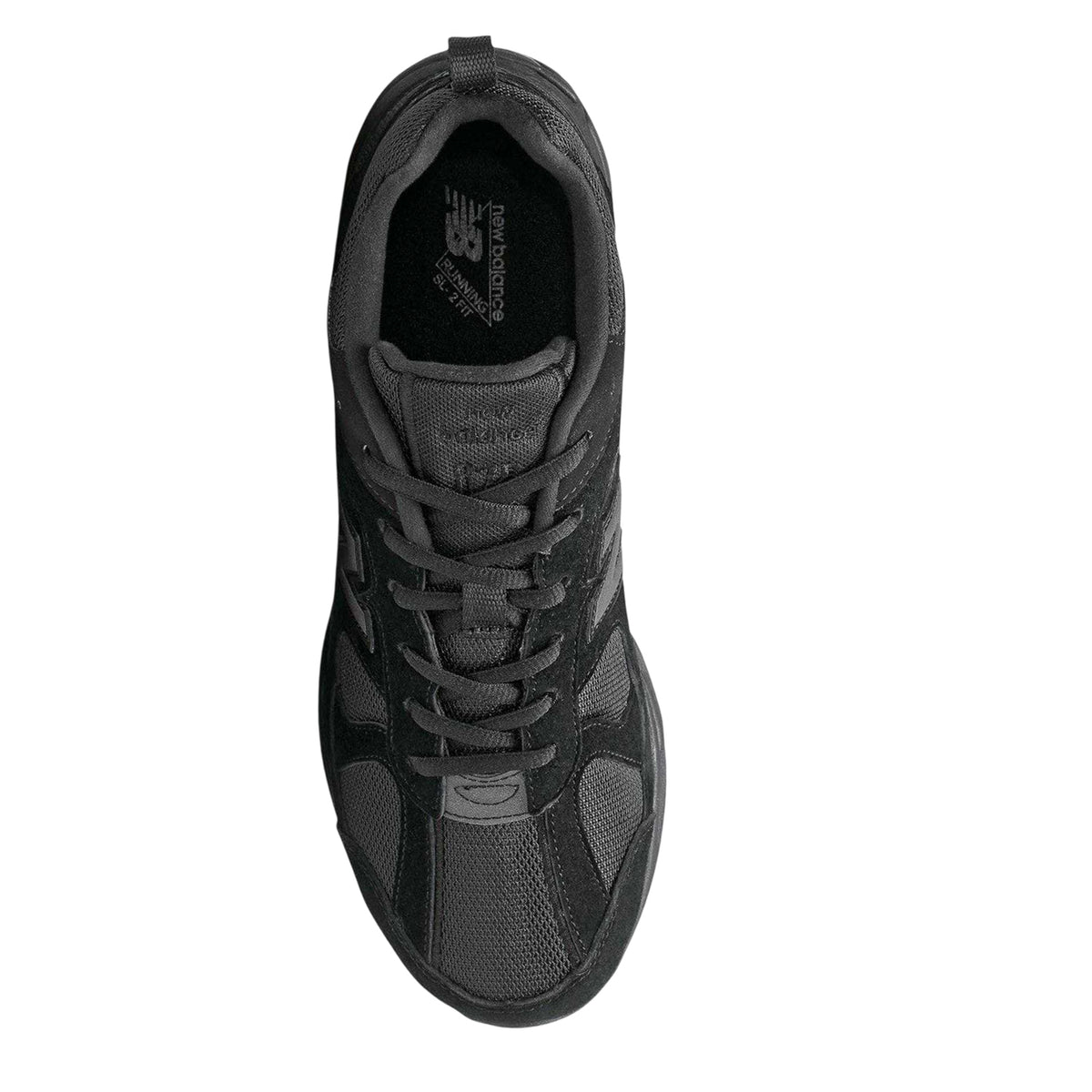 Triple Black - Side - New Balance Mens 878 Suede Trainers