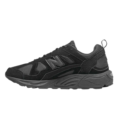 Triple Black - Back - New Balance Mens 878 Suede Trainers