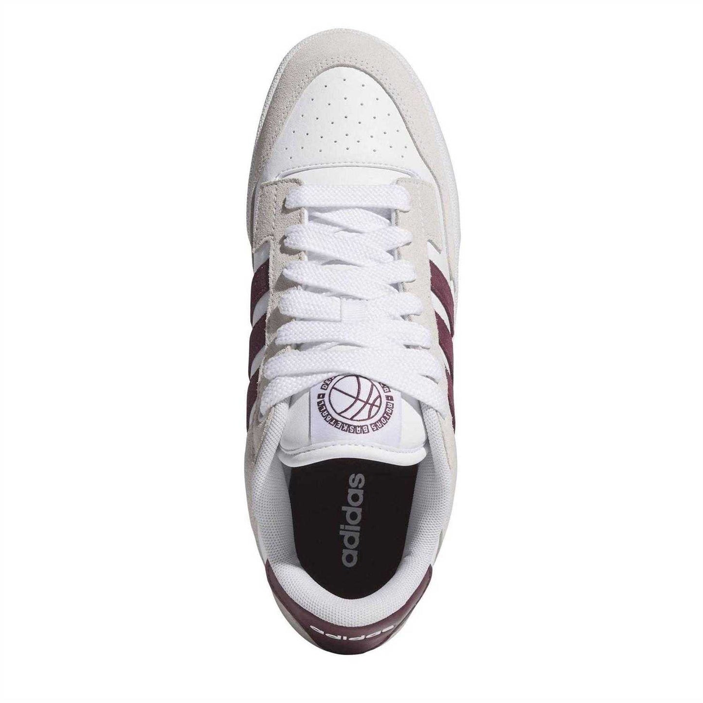 White-Maroon - Lifestyle - Adidas Unisex Adult Rapid Court Trainers