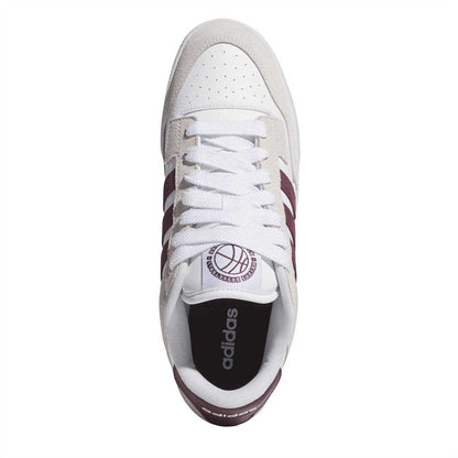 White-Maroon - Lifestyle - Adidas Unisex Adult Rapid Court Trainers