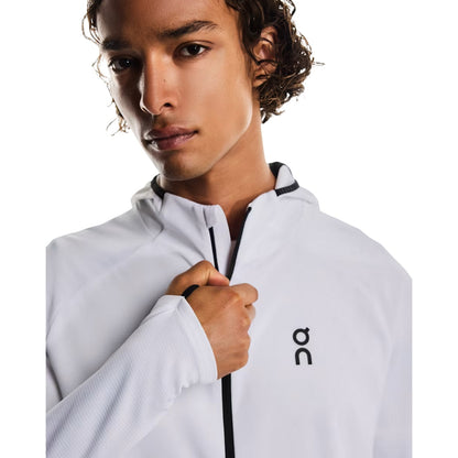 White - Side - On Mens Climate Running Hoodie