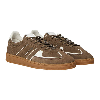 Brown - Lifestyle - Tommy Jeans Womens-Ladies Greenwich Suede Flat Trainers