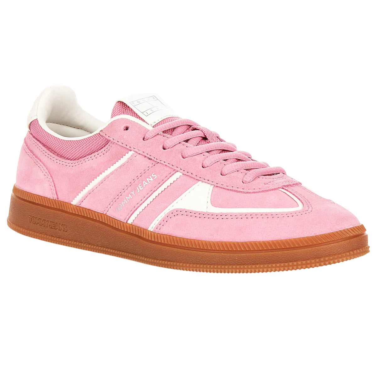 Pink - Lifestyle - Tommy Jeans Womens-Ladies Greenwich Suede Flat Trainers