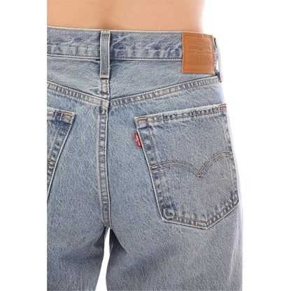 Flea Market - Side - Levis Womens-Ladies Distressed Wide Leg Baggy Jeans