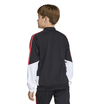 Black-White - Pack Shot - Adidas Childrens-Kids Tiro26 Track Jacket