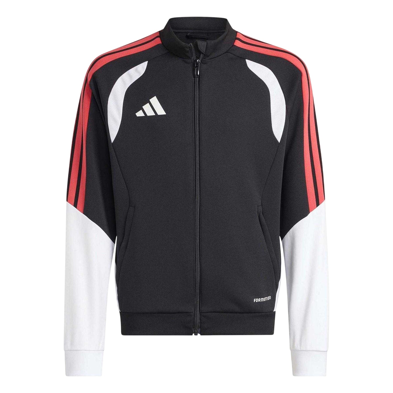 Black-White - Front - Adidas Childrens-Kids Tiro26 Track Jacket