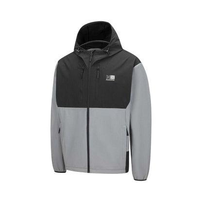 Grey-Black - Side - Karrimor Mens Base Camp Windproof Soft Shell Jacket