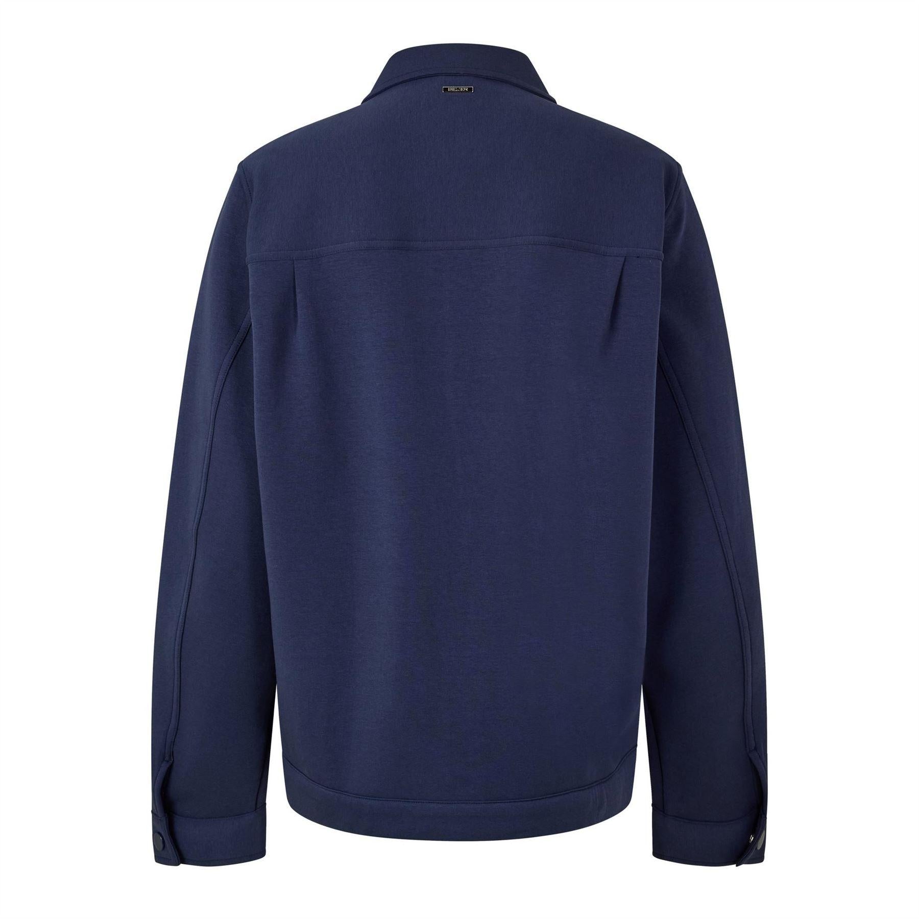 Navy - Back - Belier Mens Premium Jersey Jacket