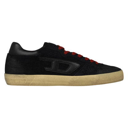 Silver - Front - Diesel Mens S-Leroji Leather Trainers