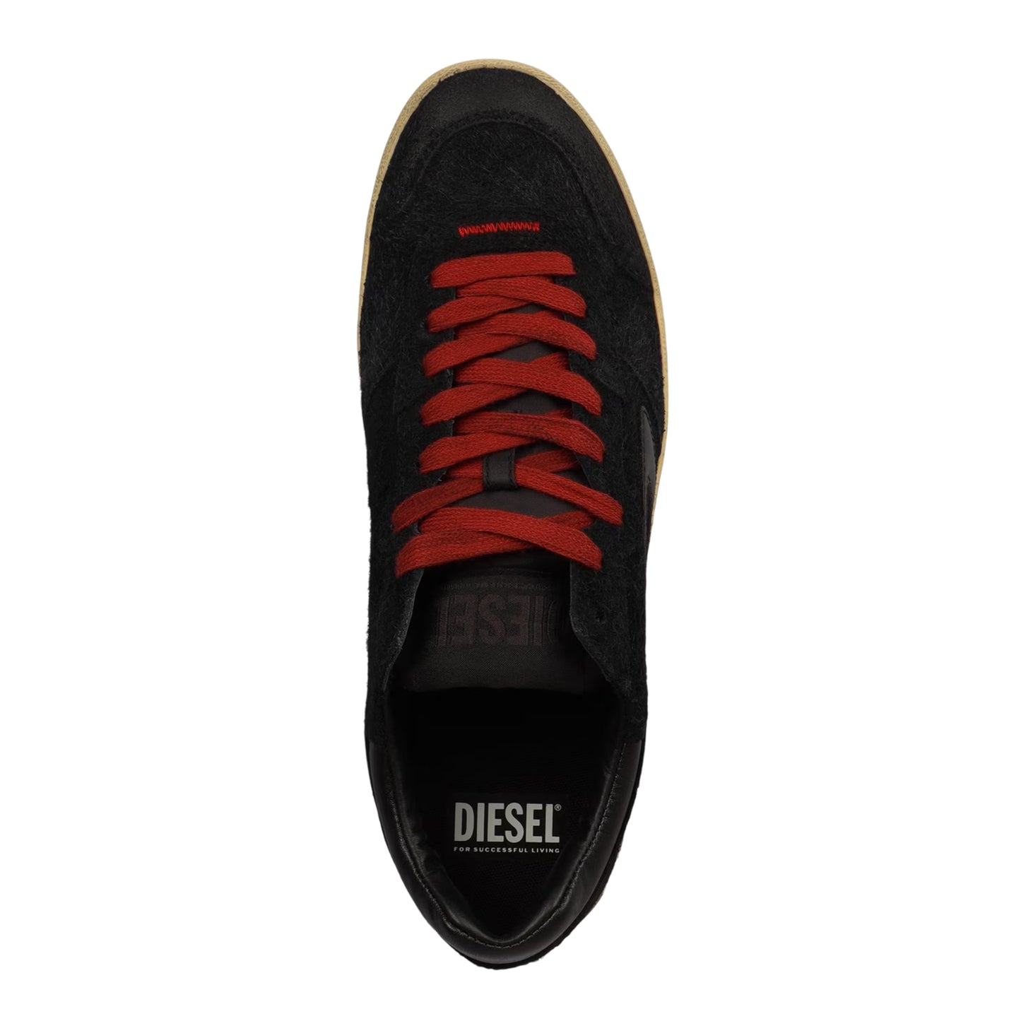 Silver - Side - Diesel Mens S-Leroji Leather Trainers