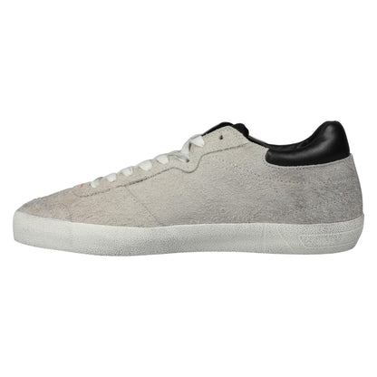 Antique White - Back - Diesel Mens S-Leroji Leather Trainers