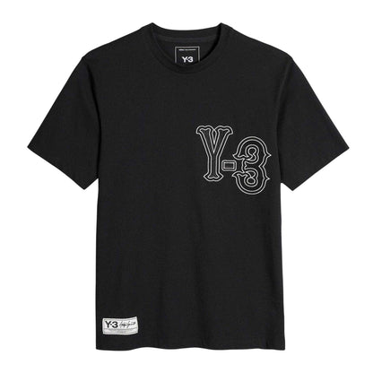 Black - Front - Y-3 Mens Elite 5 Gfx Logo T-Shirt