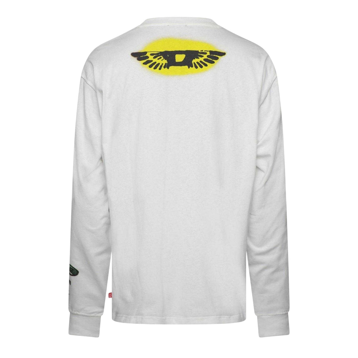 Off White - Back - Diesel Mens T-Boxt Long-Sleeved T-Shirt