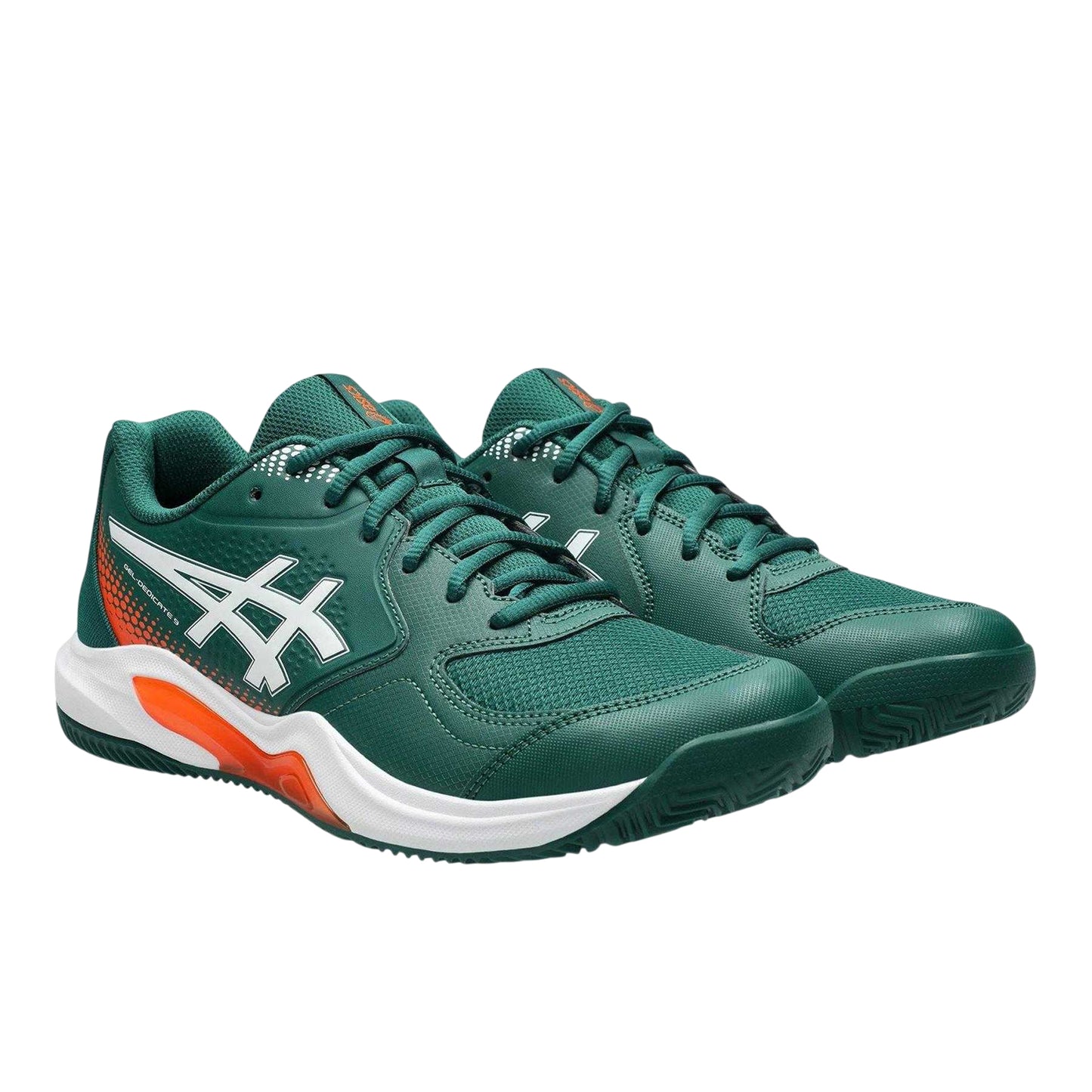 Green - Lifestyle - Asics Mens Dedicate 9 Leather Trainers