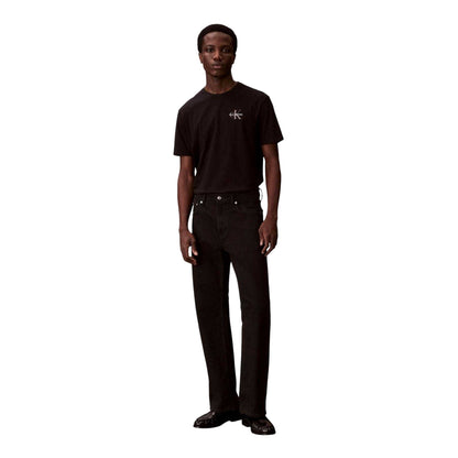 Black - Lifestyle - Calvin Klein Mens Micro Logo T-Shirt