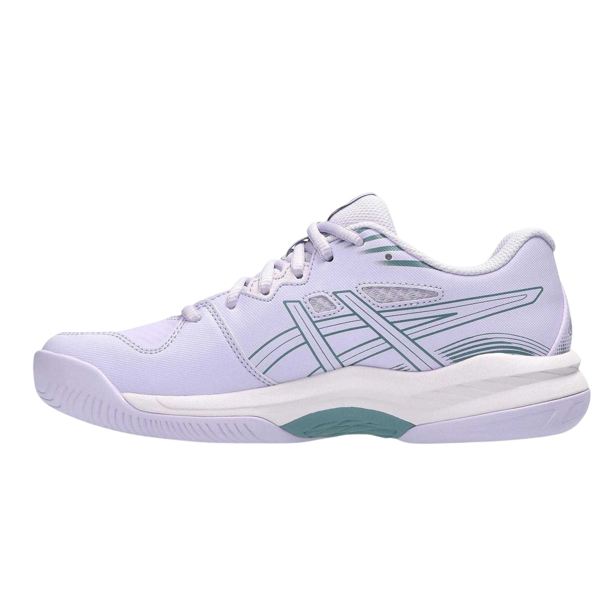 White - Back - Asics Womens-Ladies Hunter Badminton Trainers