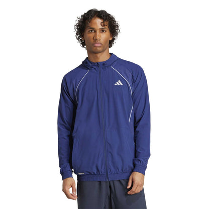 Dark Blue - Lifestyle - Adidas Mens Tech Logo Technical Jacket