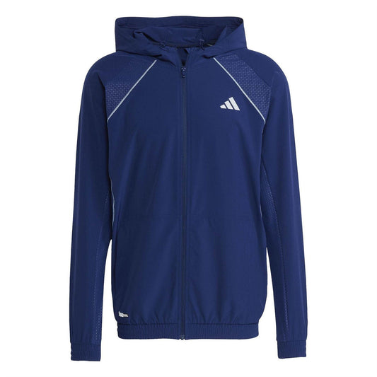 Dark Blue - Front - Adidas Mens Tech Logo Technical Jacket