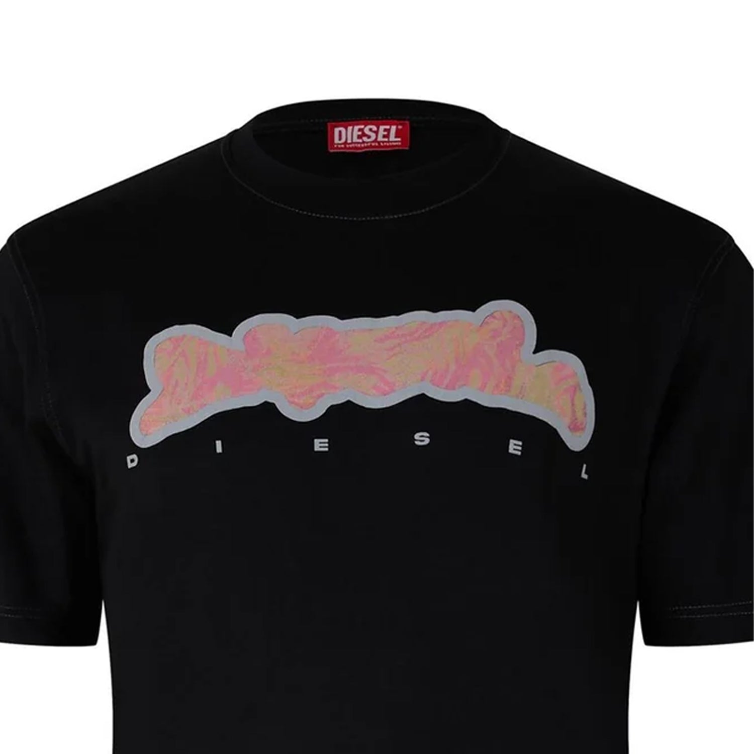 Black - Side - Diesel Mens Just N16 T-Shirt