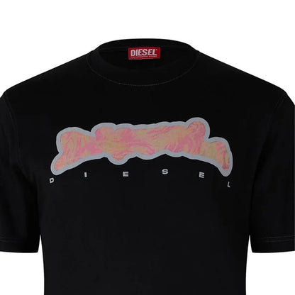 Black - Side - Diesel Mens Just N16 T-Shirt