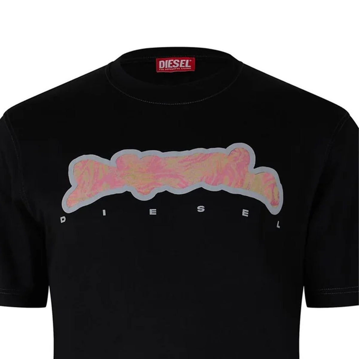 Black - Side - Diesel Mens Just N16 T-Shirt