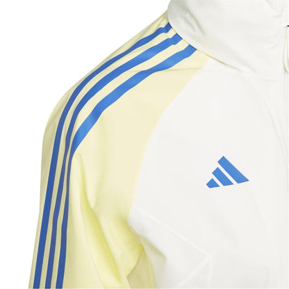 Off White - Side - Adidas Womens-Ladies Sweden FA Anthem Jacket
