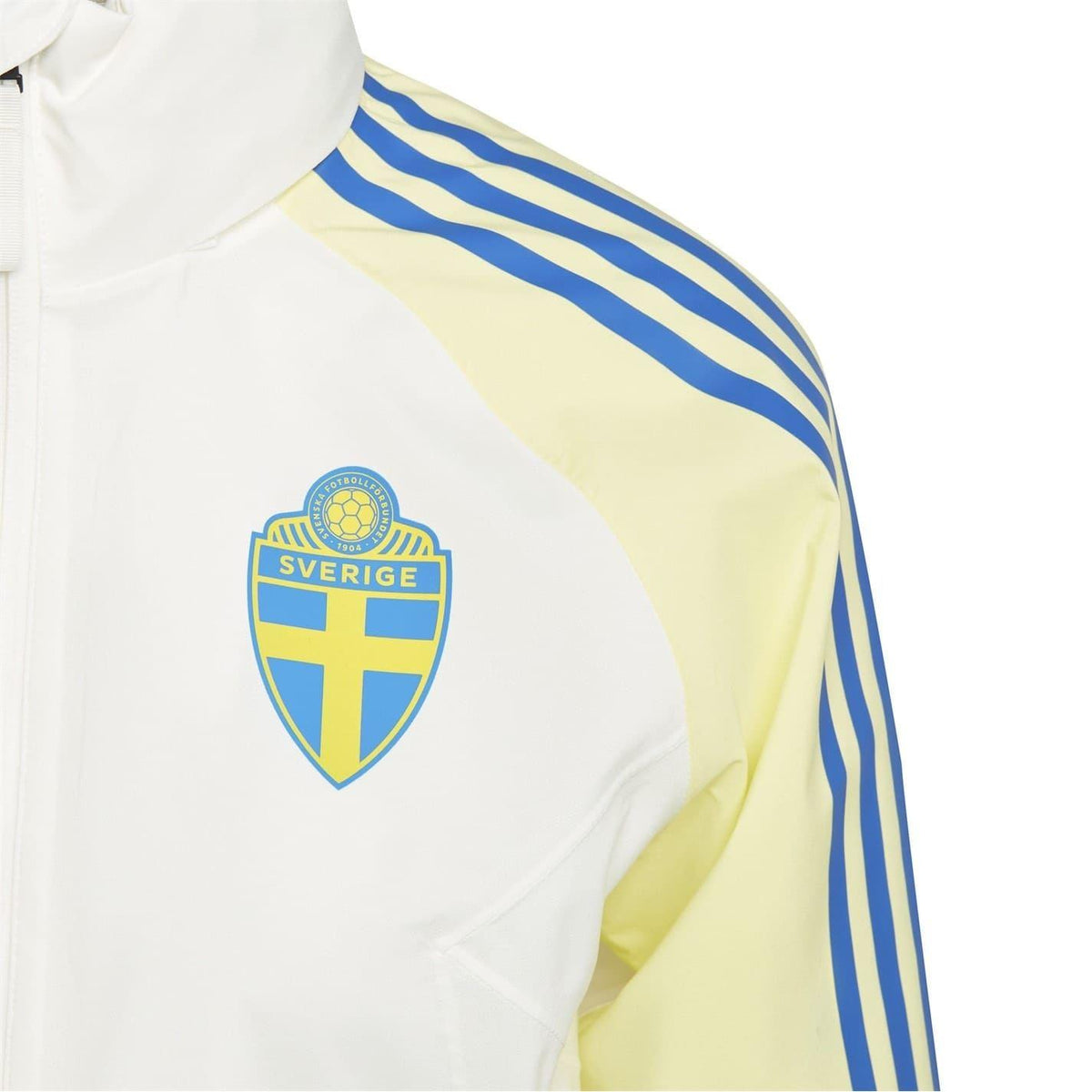 Off White - Pack Shot - Adidas Womens-Ladies Sweden FA Anthem Jacket