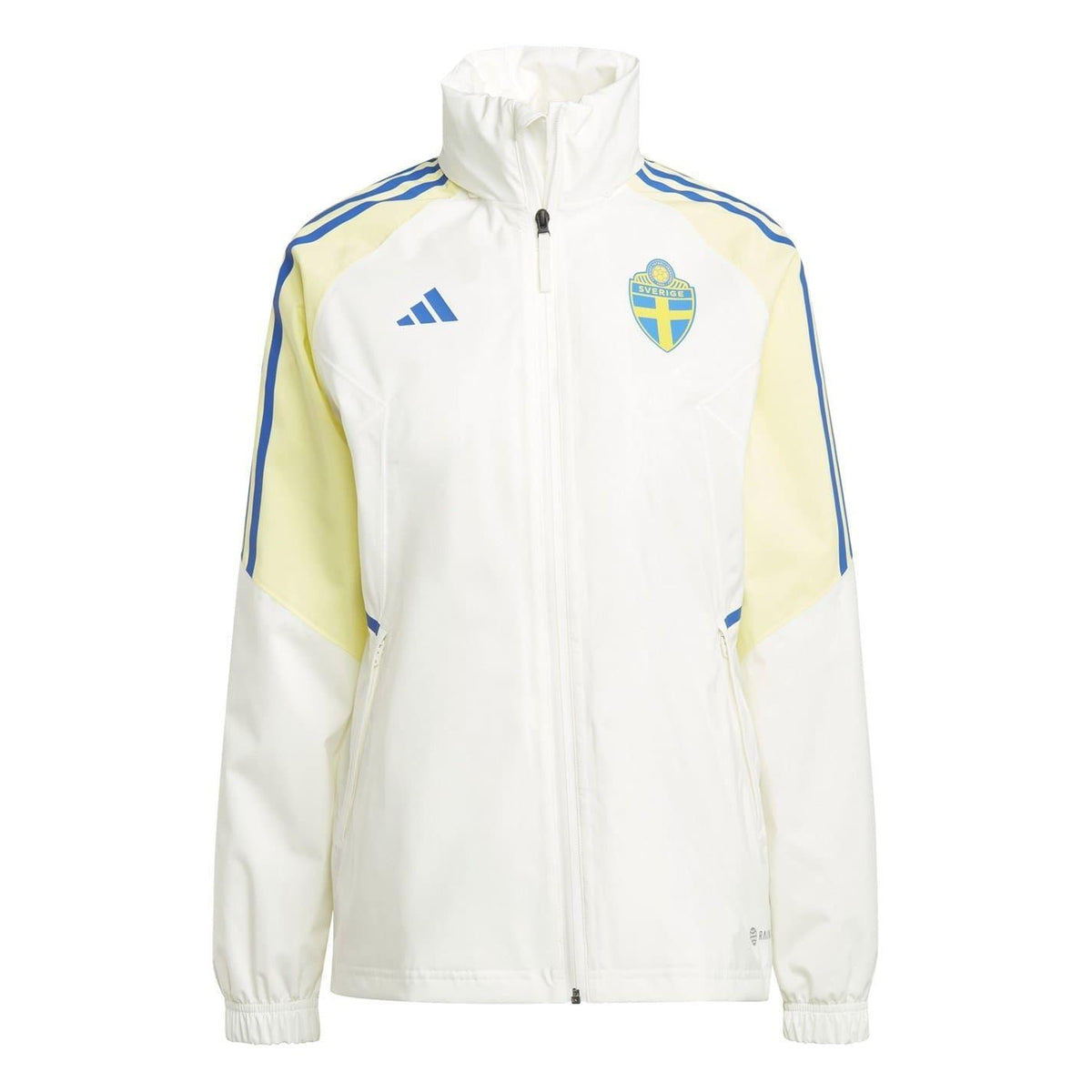 Off White - Front - Adidas Womens-Ladies Sweden FA Anthem Jacket
