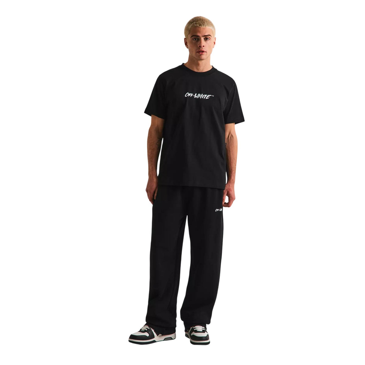 Black - Lifestyle - Off White Mens Logo Slim T-Shirt