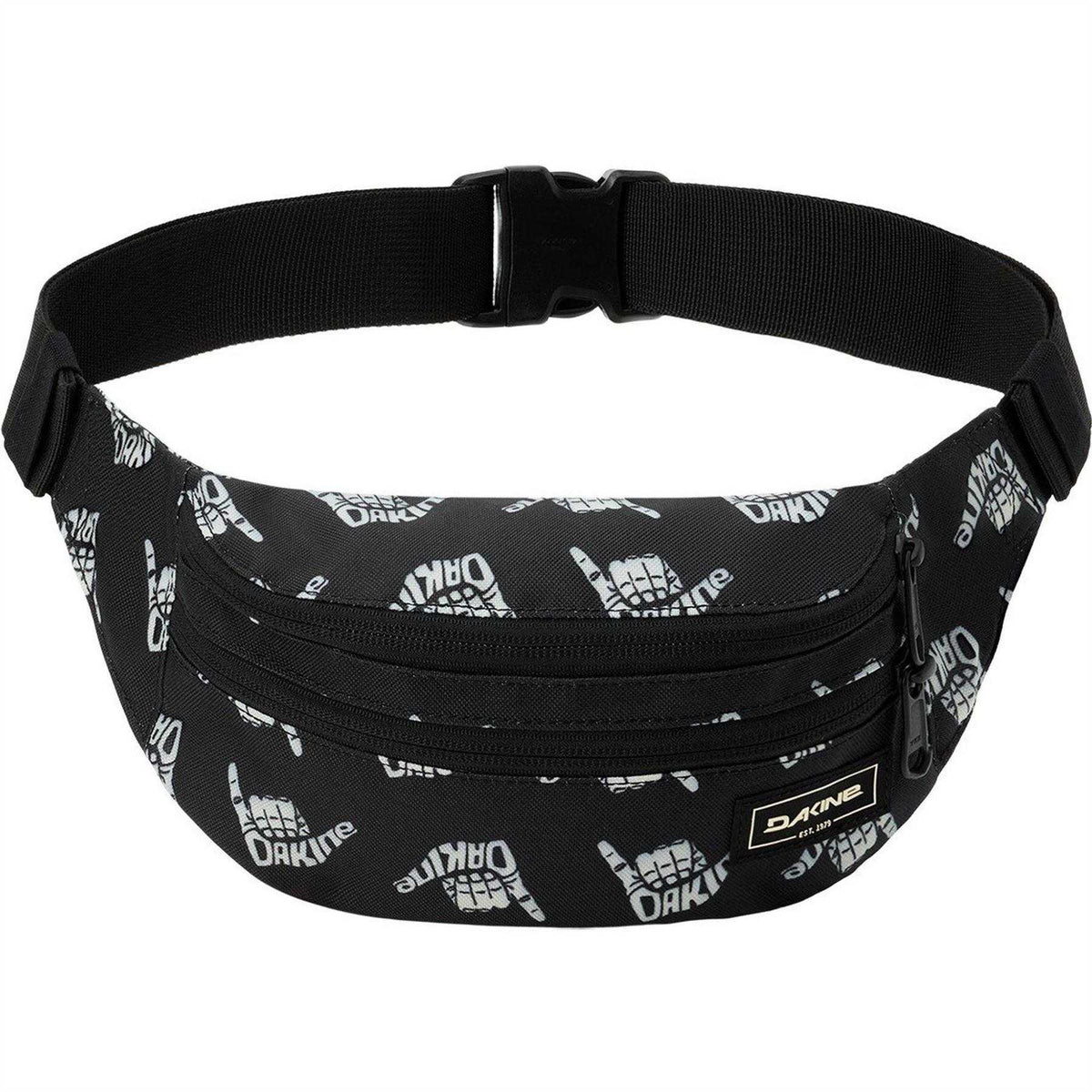 Black - Front - Dakine Shaka Dots All-Over Print Polyester Bum Bag