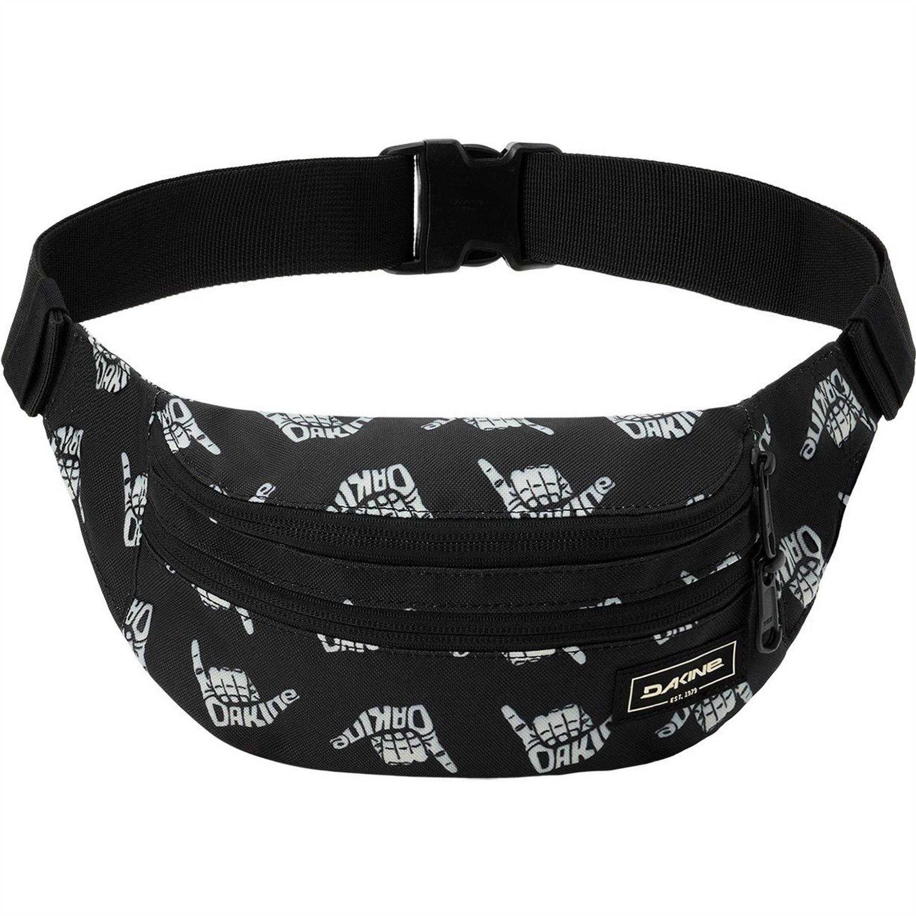 Black - Front - Dakine Shaka Dots All-Over Print Polyester Bum Bag
